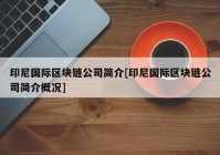 印尼国际区块链公司简介[印尼国际区块链公司简介概况]