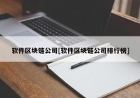 软件区块链公司[软件区块链公司排行榜]