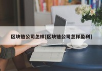 区块链公司怎样[区块链公司怎样盈利]